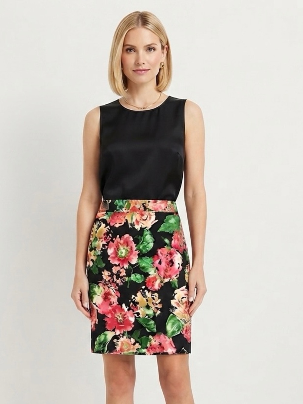 [Talbots] Classic Floral Pencil Skirt